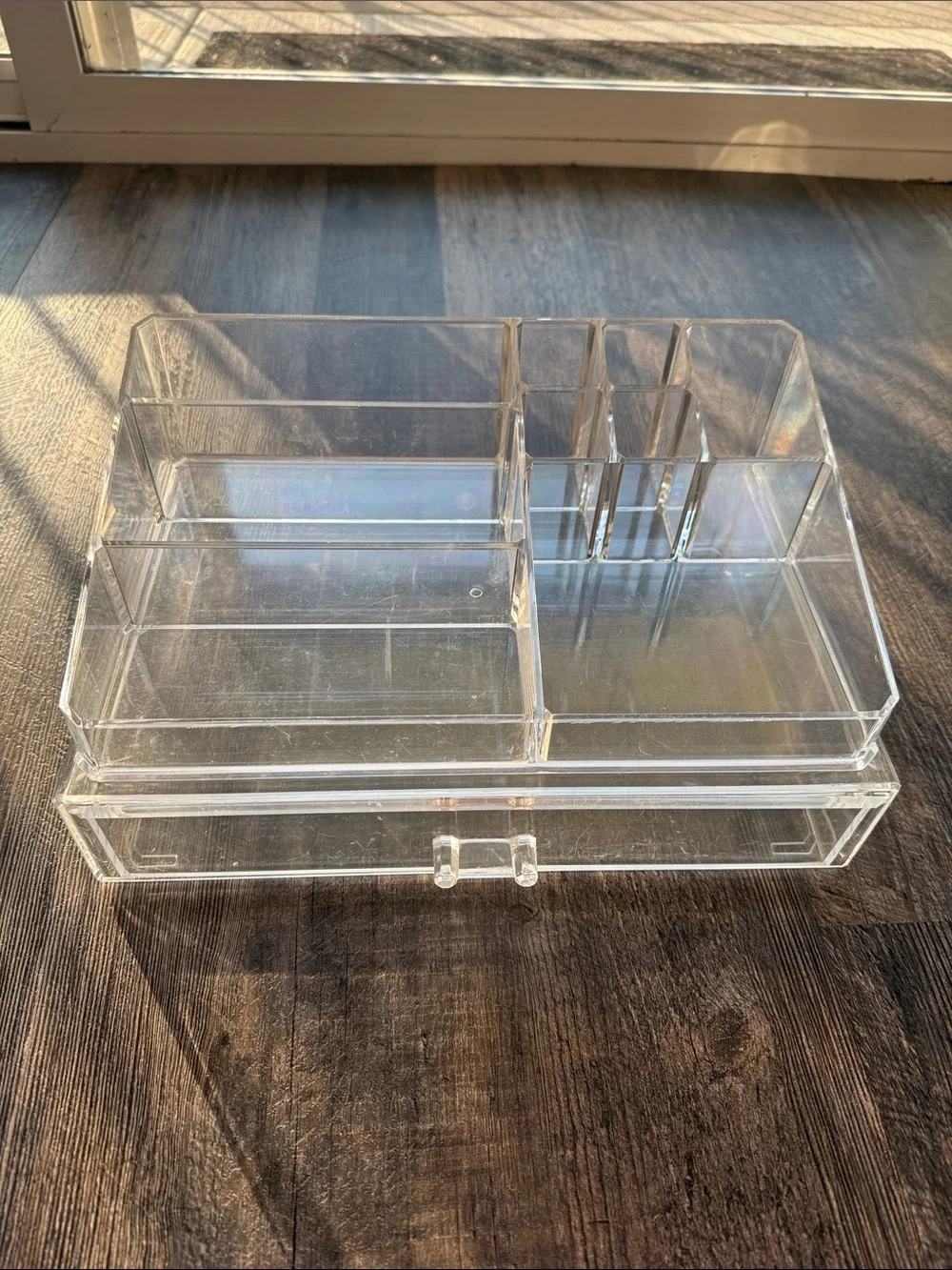 Clear Acrylic Makeup and Jewelry Organizer with Drawer
